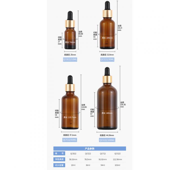 100ml Transparent Glass Foundation Bottle Round Dropper Cap Cosmetic Packaging With Free Sample 5