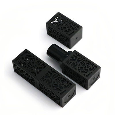 3.8g 립스틱 포장 튜브 검은 정면 립스틱 튜브 23*74mm 크기