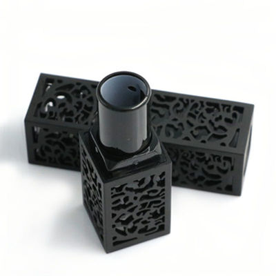 3.8g 립스틱 포장 튜브 검은 정면 립스틱 튜브 23*74mm 크기