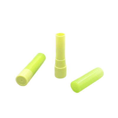 커스터마이징 가능한 녹색 플라스틱 립밤 튜브 19*80mm 개인 레이블