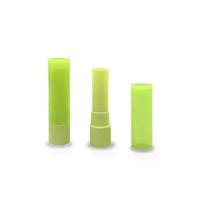커스터마이징 가능한 녹색 플라스틱 립밤 튜브 19*80mm 개인 레이블
