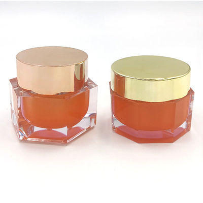 누출 방지 투명 아크릴 화장품 잔 다이아몬드 잔 피부 관리 크림 - 50g