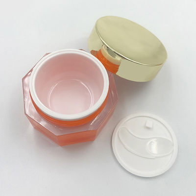 누출 방지 투명 아크릴 화장품 잔 다이아몬드 잔 피부 관리 크림 - 50g