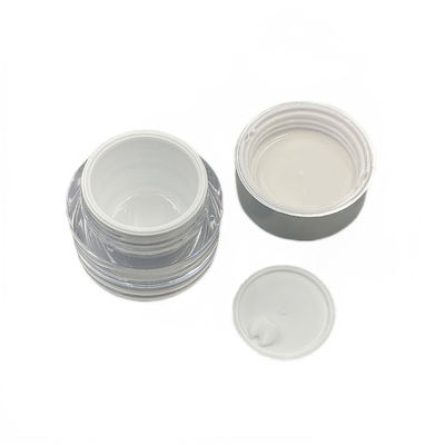누출 방지 다이아몬드 아크릴 화장품 용기 피부 관리 크림 작은 30g / 50g 컨테이너