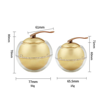 다이아몬드 아크릴 화장품 용기 누출 방지 피부 관리 크림 용기 30g/50g