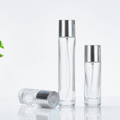 투명한 유리 토대 병 스크루 캡 100ml 원형 간단한 디자인