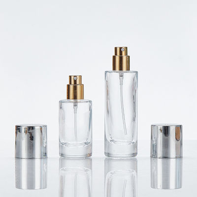 투명한 유리 토대 병 스크루 캡 100ml 원형 간단한 디자인