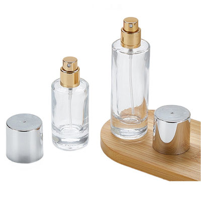 투명한 유리 토대 병 스크루 캡 100ml 원형 간단한 디자인