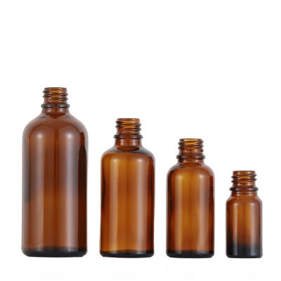 100ml 투명 유리 기초 병 둥근 방울 캡 화장품 포장 무료 샘플