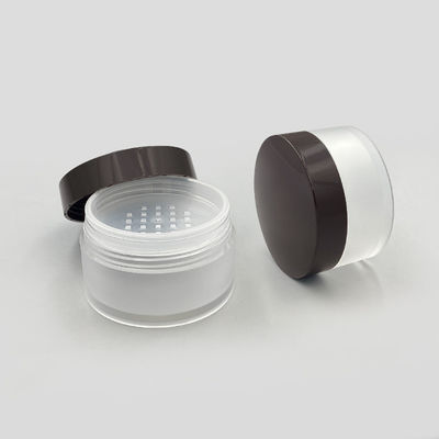 투명한 둥근 풀 파우더 케이스 15g 굽는 개방 뚜?? 과 함께 컴팩트 파우더 컨테이너