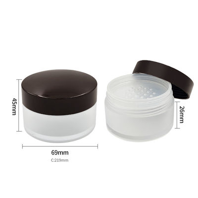 투명한 둥근 풀 파우더 케이스 15g 굽는 개방 뚜?? 과 함께 컴팩트 파우더 컨테이너